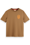 Left Chest Artwork T-shirt | Taupe